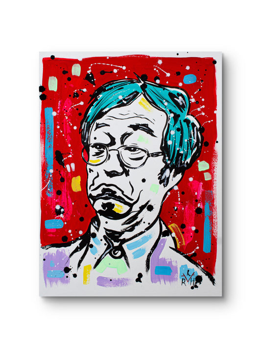 Nakamoto Myth — Red & Turquoise