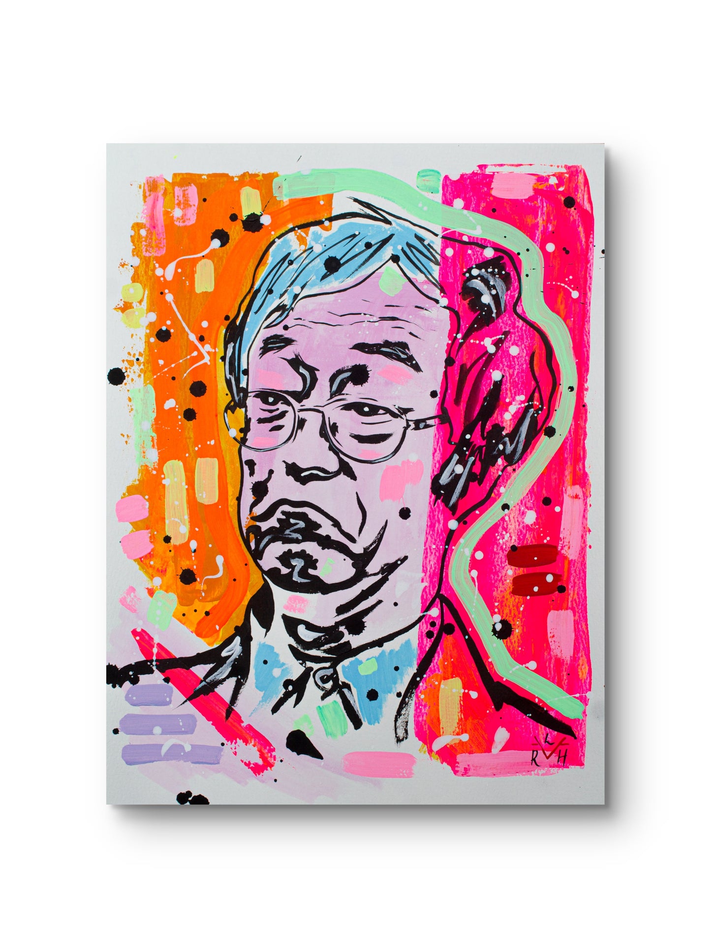 Nakamoto Myth — Orange, Lilac & Pink