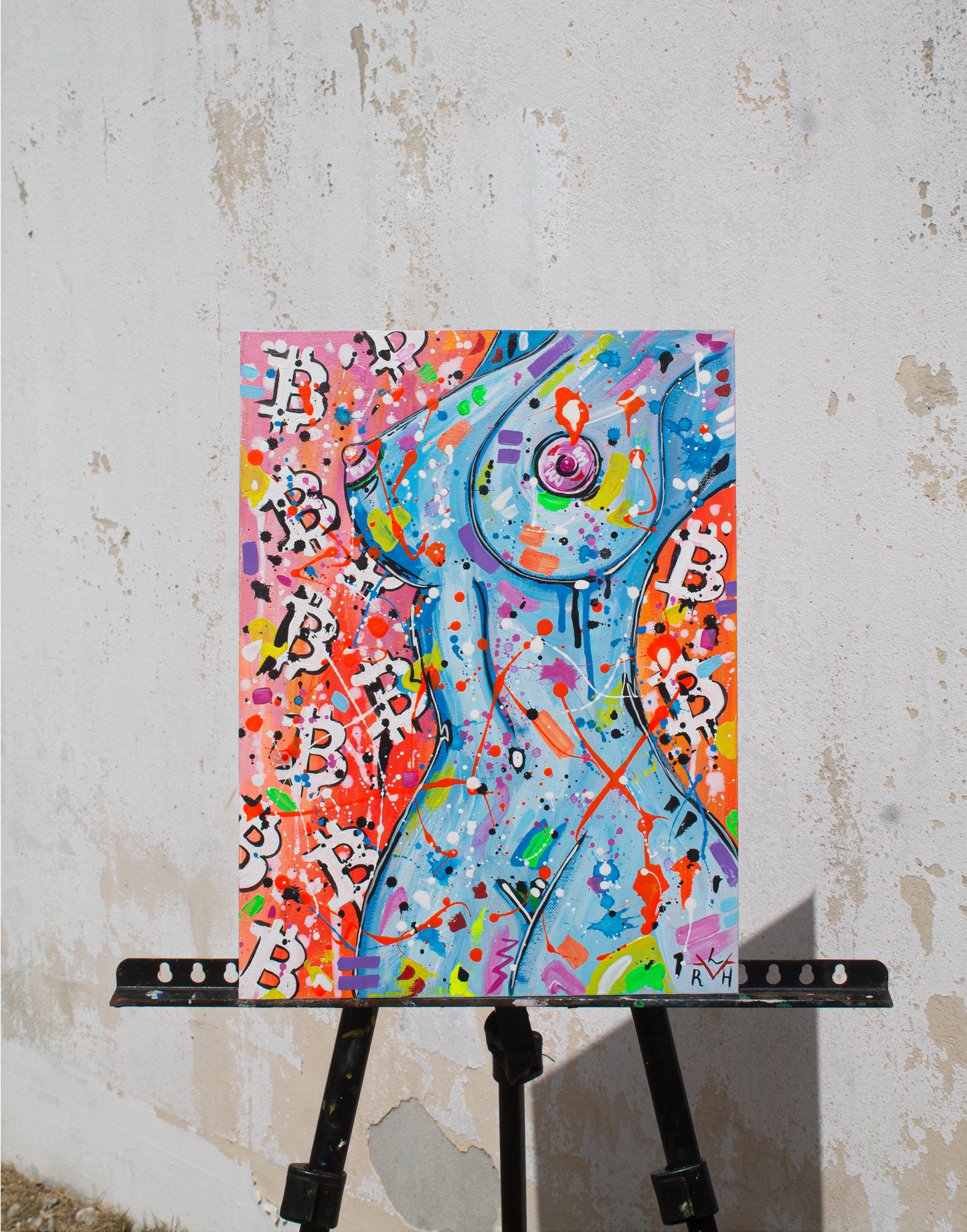 Perfect Shape — Sky Blue & Bitcoin Orange
