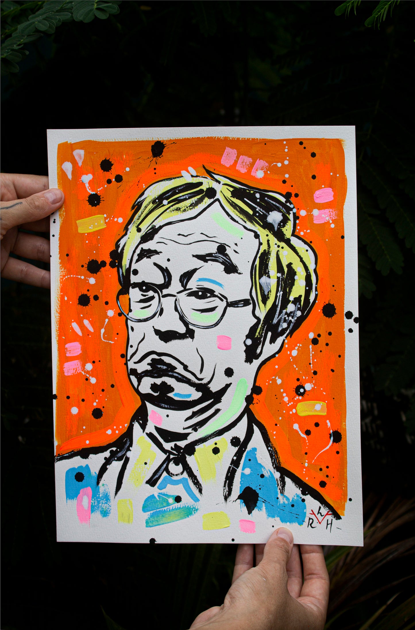 Nakamoto Myth — Orange & Sky Blue