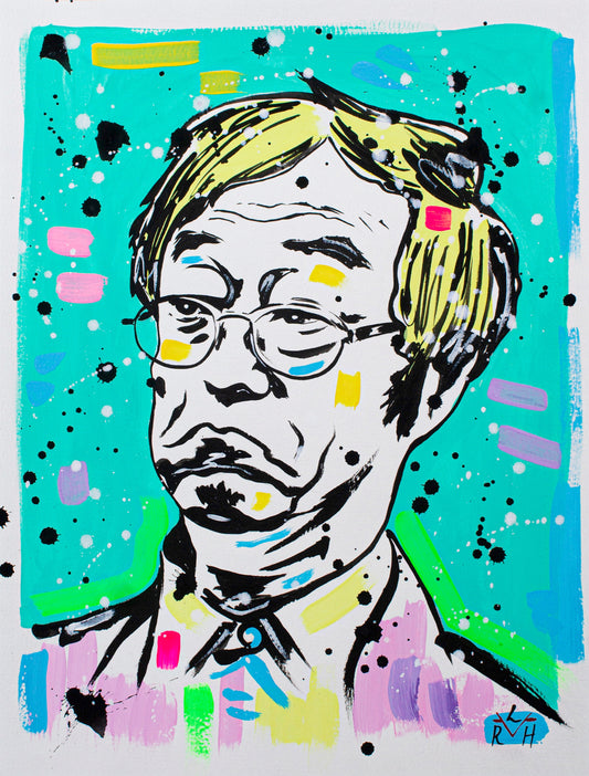Nakamoto Myth — Turquoise & Light Yellow